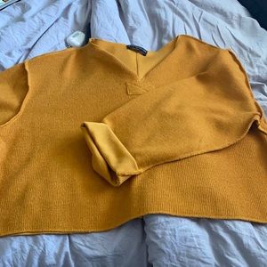 mustard yellow sweater